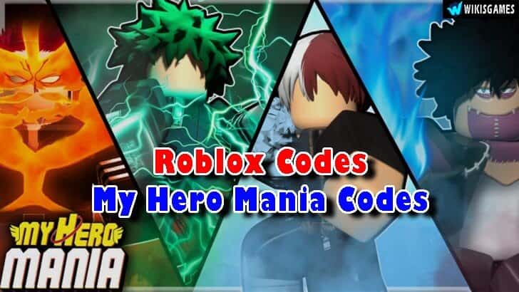 Roblox My Hero Mania Codes List (Updated)