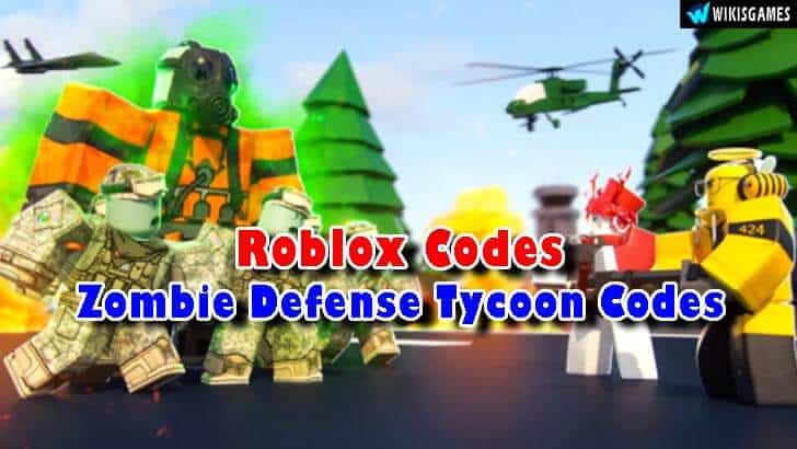Roblox Zombie Defense Tycoon Codes List (Updated)